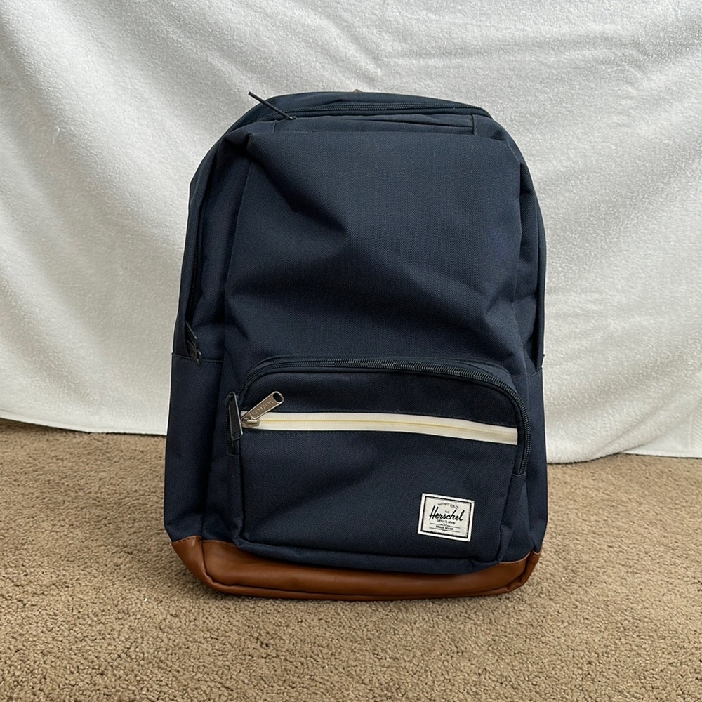 Navy Herschel backpack